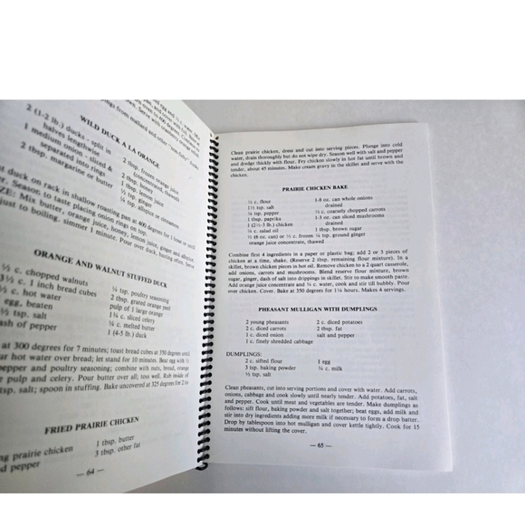 Wild Game Cook Book Recipes Vintage Rapid City Manitoba Wildlife Federation - Picture 5 of 5
